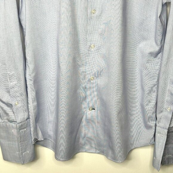 Banana Republic Mens Shirt Camden Button Up Standard Fit Non Iron Stretch Blue S - Picture 4 of 9